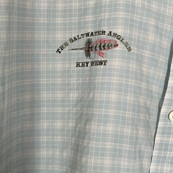 Simms Fishing Shirt 3XL Short Sleeve Button Up Outdoor‎ Camping Saltwater Angler - Picture 5 of 10